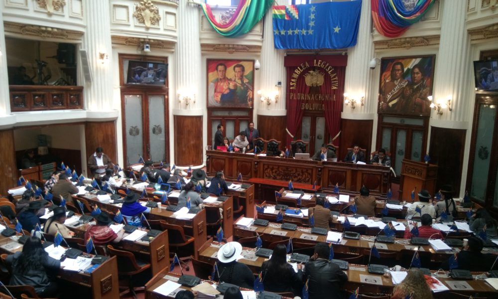 Asambleistas en sesión