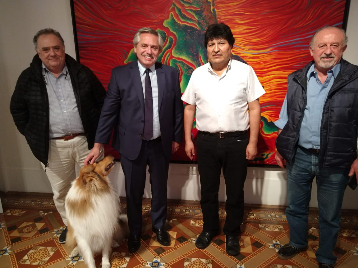 Reunión de Alberto Fernández y Evo Morales