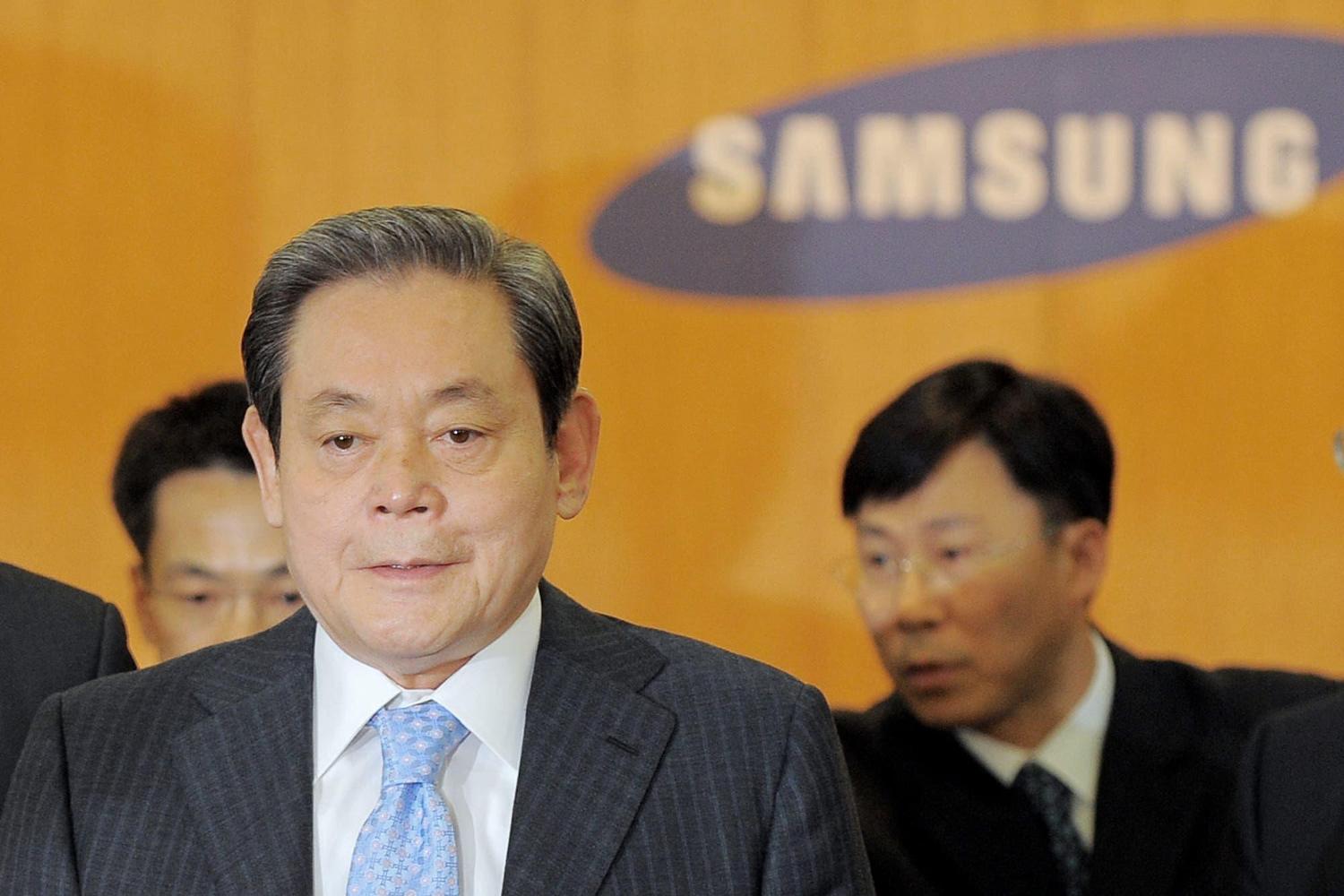 presidente de Samsung Electronics Lee Kun-hee,