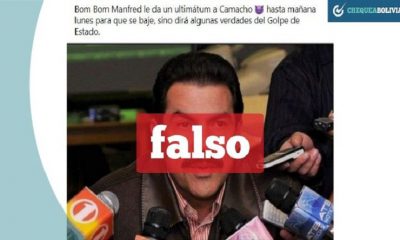 Noticia falsa en Bolivia