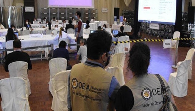 Observadores internacionales en Bolivia