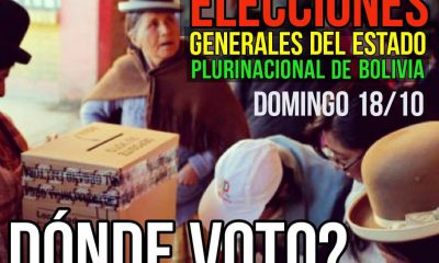 Recintos electorales para las elecciones en Bolivia