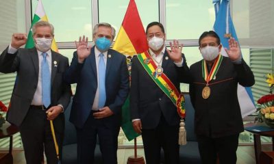 Presidente de Bolivia y presidente de Argentina en Bolivia