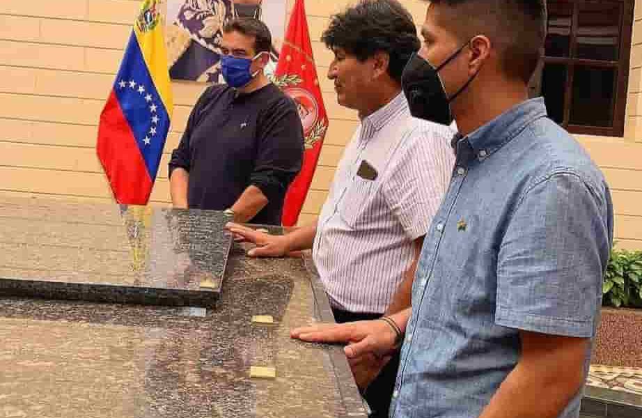 Evo Morales y Andrónico Rodríguez en Venezuela