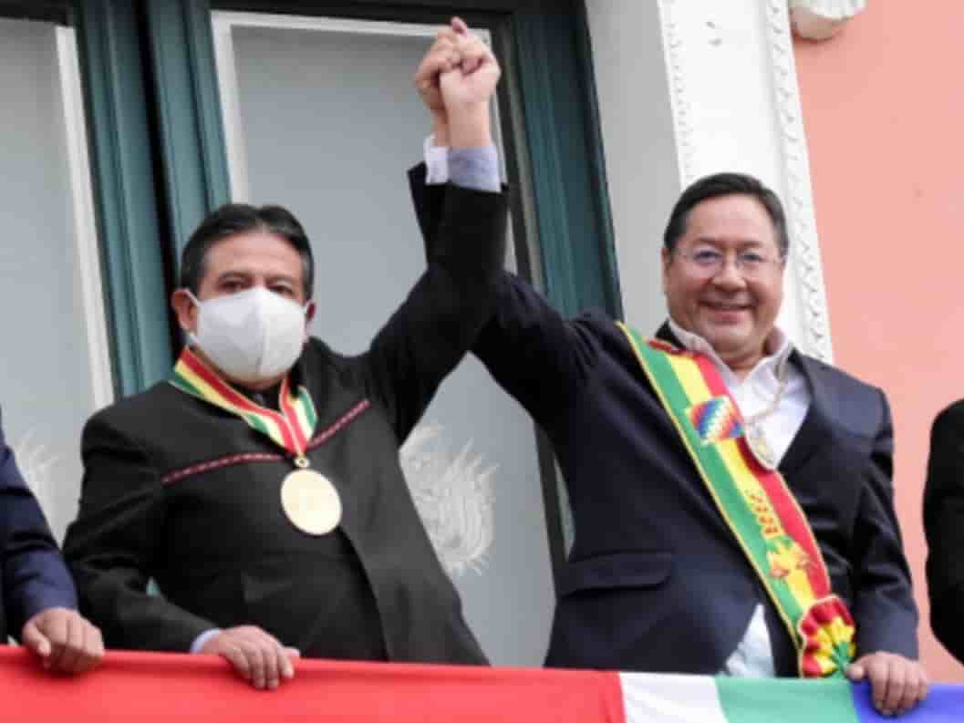 Presidente Luis Arce y David Choquehuanca