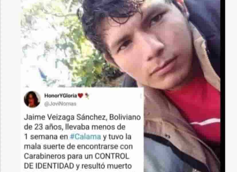 Jaime Veizaga Sánchez asesinado en Calama