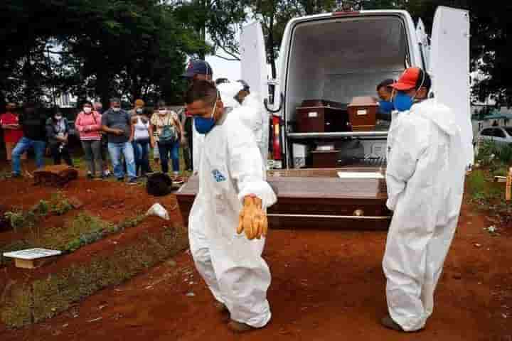 Record de muertos por Covid-19 en Brasil