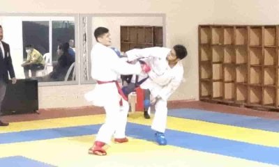 Nicolás Barron karateca Boliviano