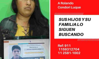 Rolando Condori Luque desaparecido en Buenos Aires