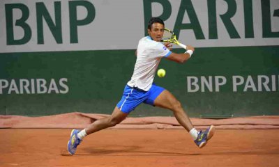 Tenista boliviano Hugo Dellien en Roland Garros