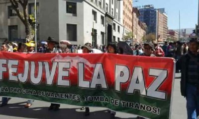 Marcha de la Fejuve La Paz