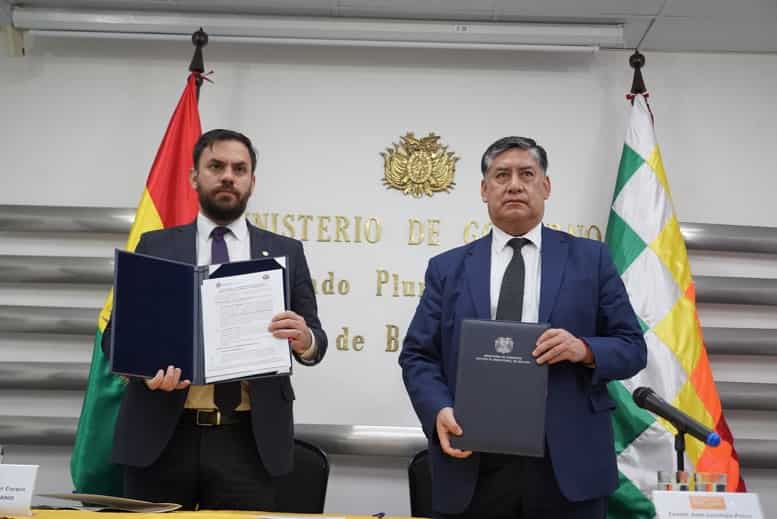 Firma de convenio entre Fiscalía y Ministerio de Gobierno