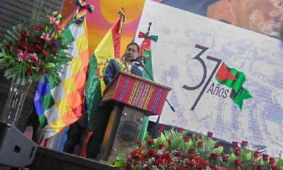 Presidente Arce en el aniversario de El Alto