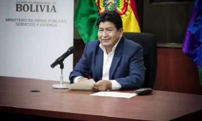 Ministro de Obras Públicas Edgar Montaño