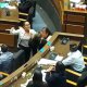 Pelea en el parlamento boliviano