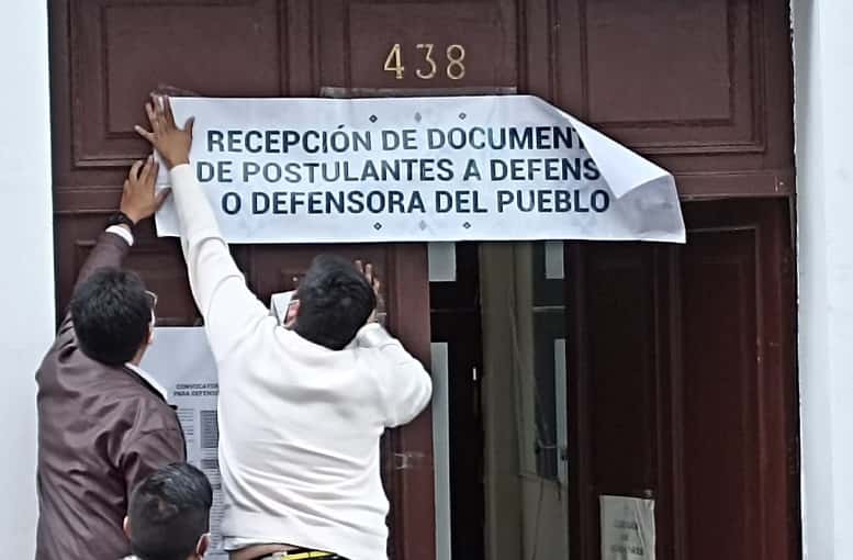 Oficina de registro para Defensor del Pueblo