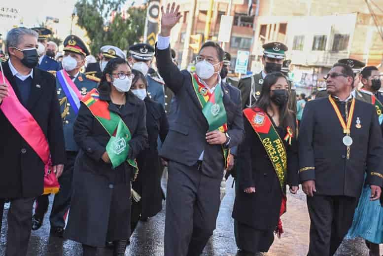Presidente Arce en desfile Cívico de El Alto