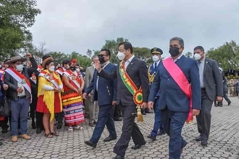 Presidente Arce en el aniversario de Tarija