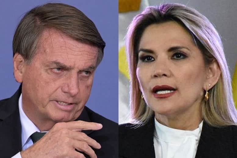 Presidente Bolsonaro y Jeanine Áñez