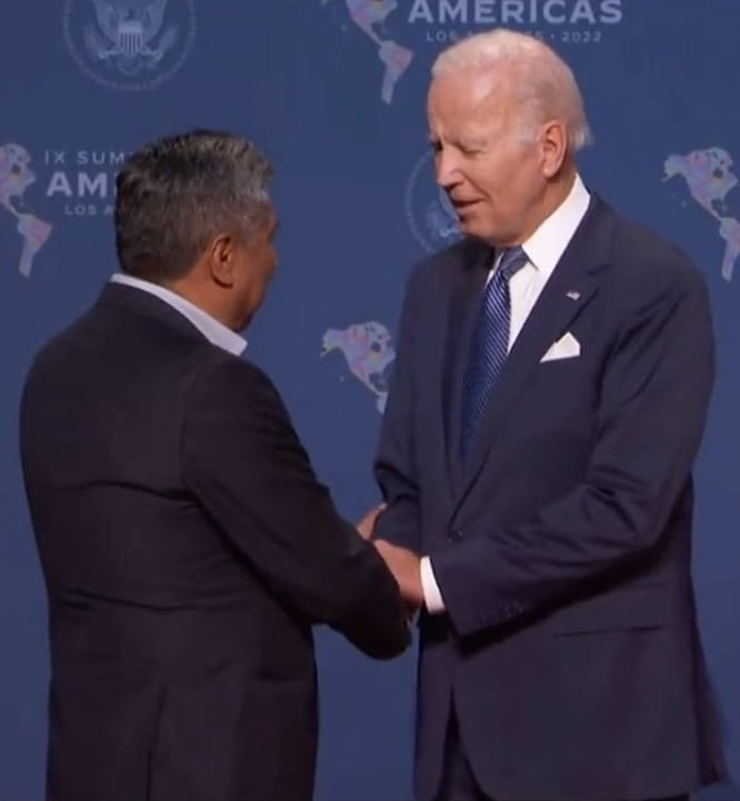 Encuentro Rogelio Mayta y Joe Biden