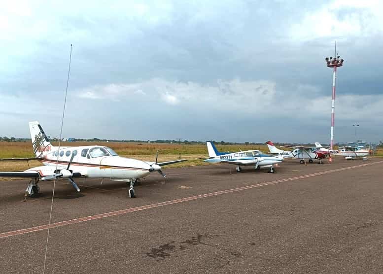 Aviones incautados por la Aduana Nacional