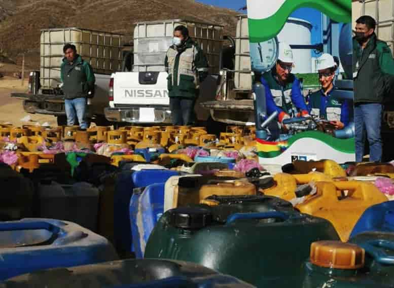 Contrabando de combustible boliviano