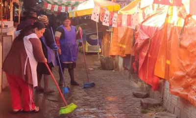 Limpieza de mercado en Sucre