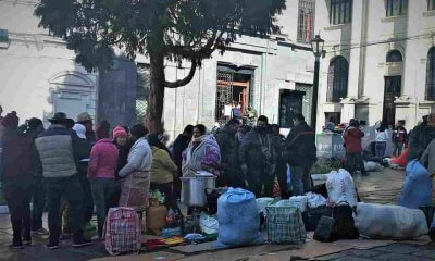 Chiquitanos bloqueando en La Paz