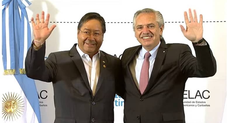 Presidentes Arce y Fernández