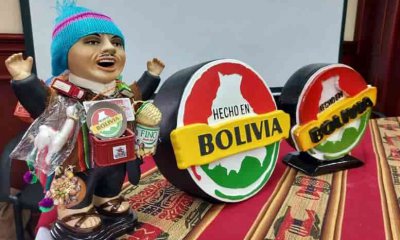 alcancía del sello Hecho en Bolivia
