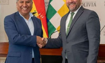 Cancilleres de Bolivia y Venezuela