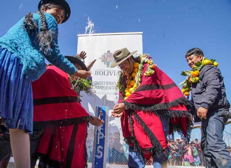 Entrega de agua potable