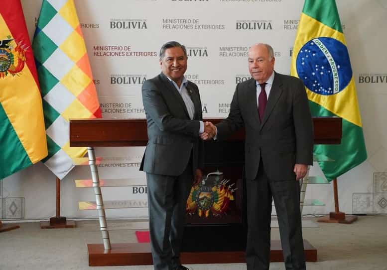 Cancilleres de Bolivia y Brasil
