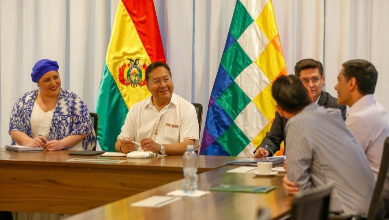 Reunión del presidente Arce con empresarios