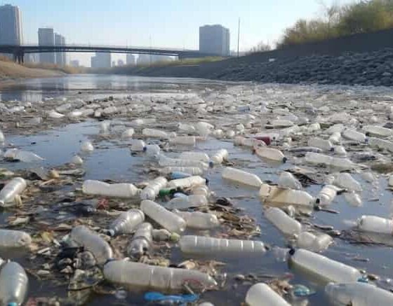 Ríos contaminados de plástico