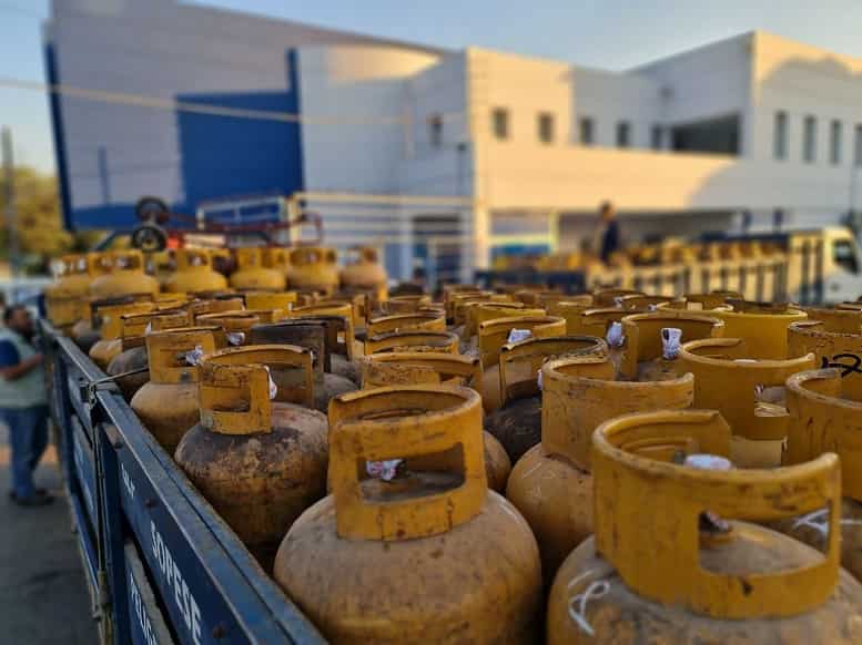 garrafas de gas