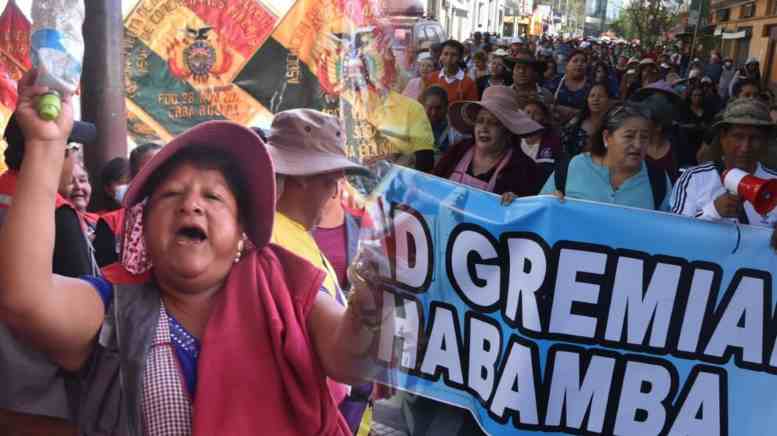 Marcha contra el bloqueo