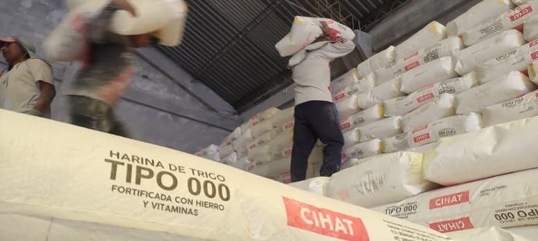 Distribución de harina