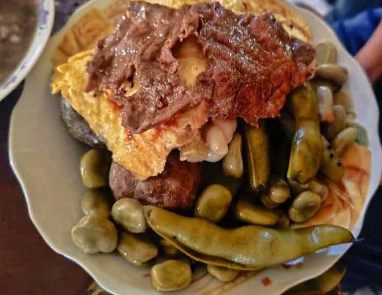 Plato bandera de La Paz