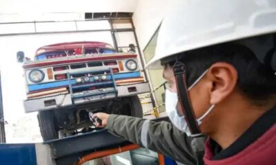 Inspección vehicular en La Paz