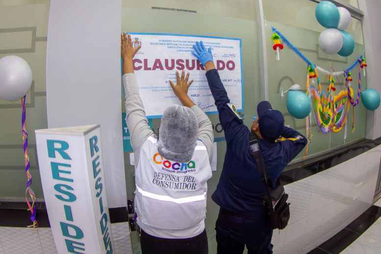 Clausura de hospedajes
