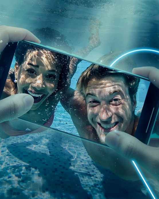 HONOR 400 Lite bajo el agua