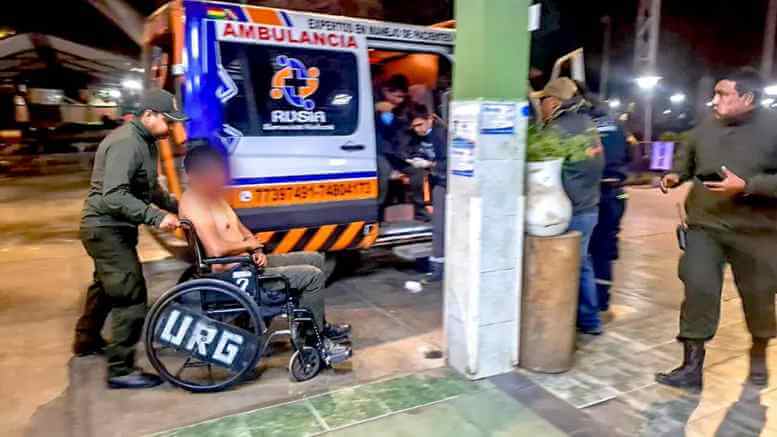 Herido de ambulancia