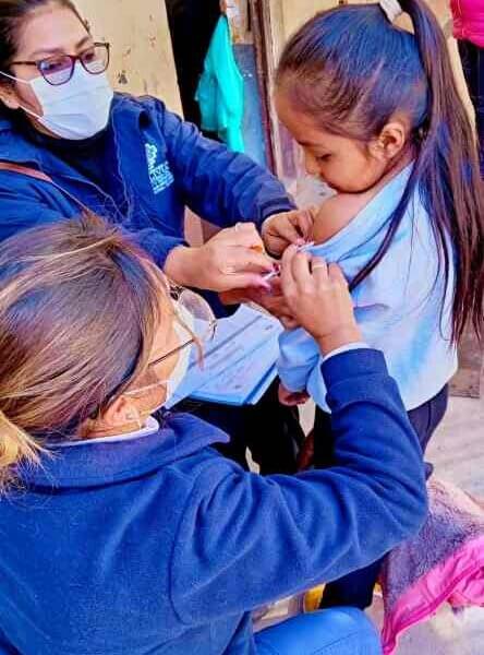 Lucha contra el sarampión