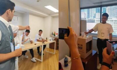 Bolivianos ejerciendo su voto en Japón