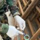 Marihuana en tubos de construcción